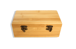 Bamboo Box Urn with Latch Image