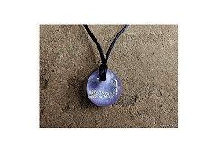 Basic Round Glass Pendant – Wisteria Image